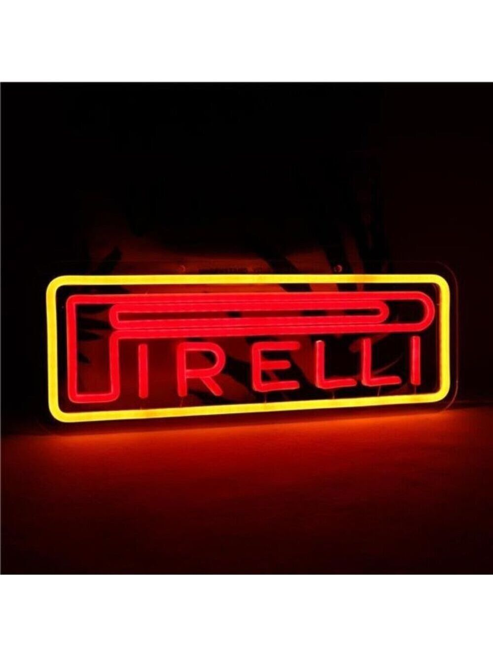 Pirelli Tires LED Neon Sign Tire Shop Garage Decor Man Cave Mechanic Gear Head